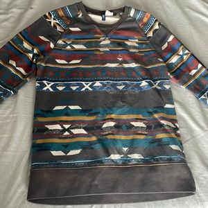 Divided by H&M Aztec print medium crew neck